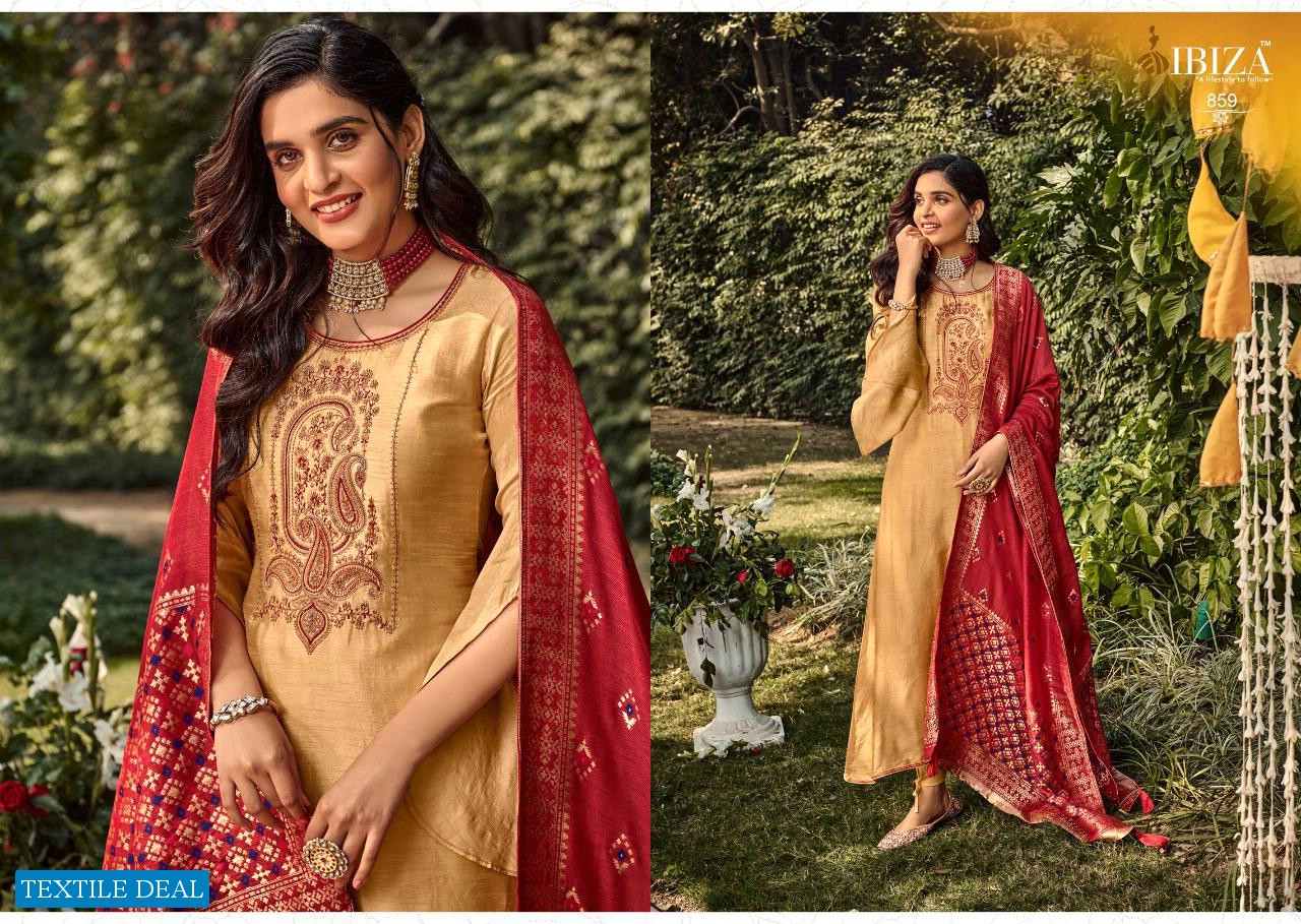 Ibiza Sairaa Wholesale Pure Green Silk Designer Salwar Suits