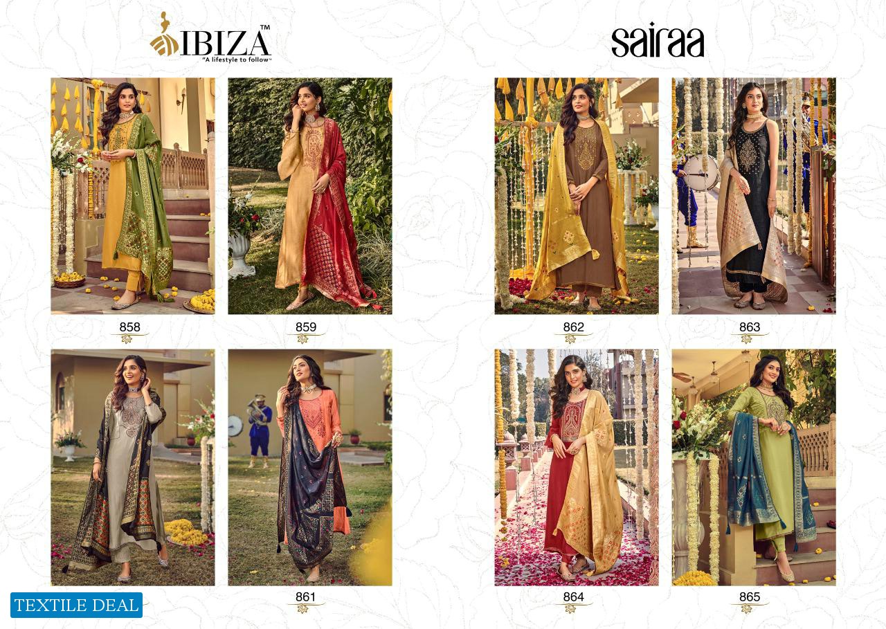 Ibiza Sairaa Wholesale Pure Green Silk Designer Salwar Suits