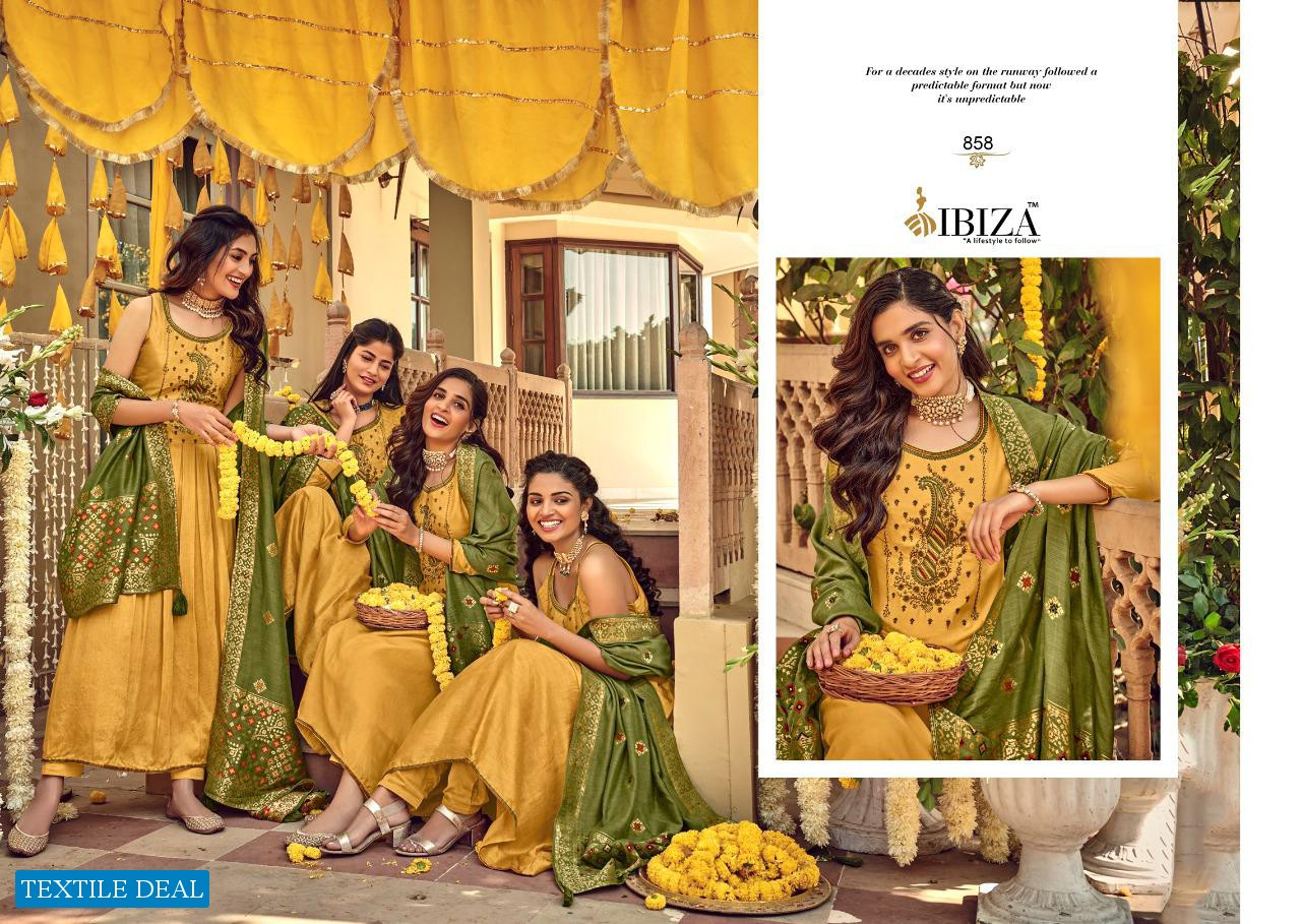Ibiza Sairaa Wholesale Pure Green Silk Designer Salwar Suits