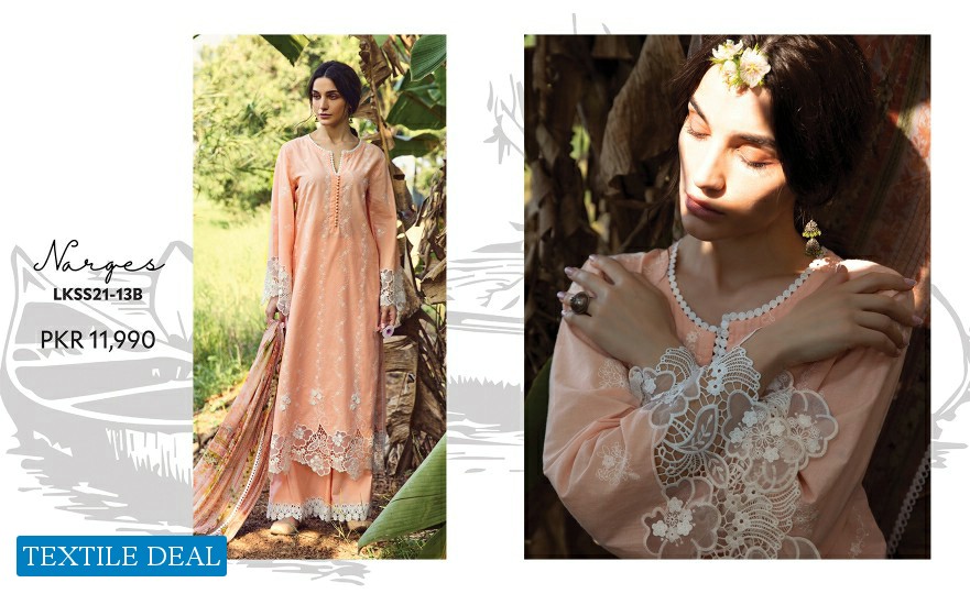 Image Established in 1993 Lawnkari 2021 Branded Pakistani Dress