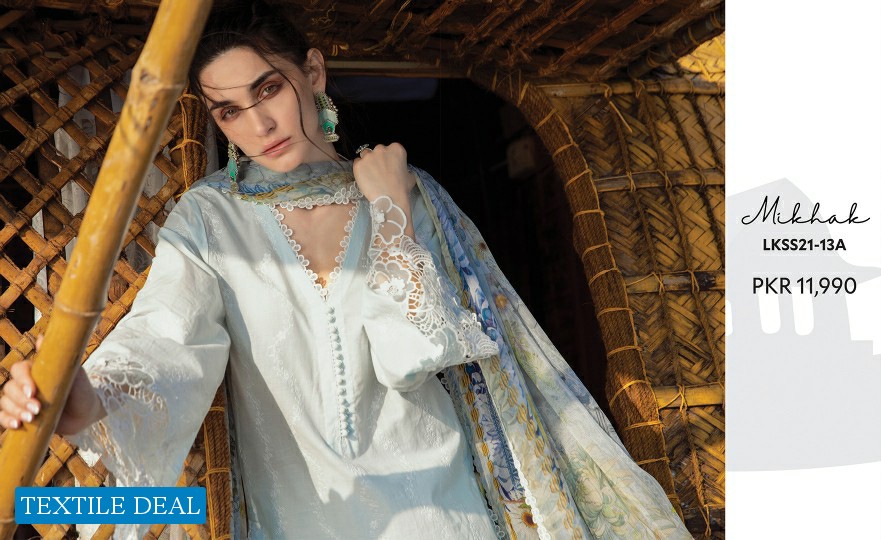 Image Established in 1993 Lawnkari 2021 Branded Pakistani Dress