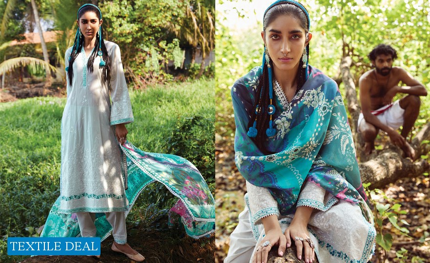 Image Established in 1993 Lawnkari 2021 Branded Pakistani Dress