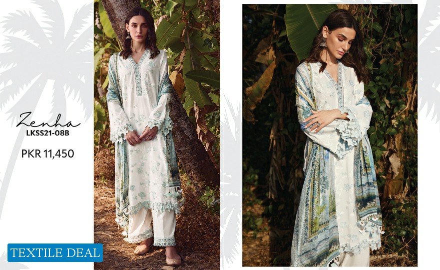 Image Established in 1993 Lawnkari 2021 Branded Pakistani Dress