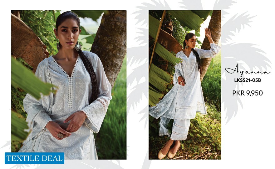 Image Established in 1993 Lawnkari 2021 Branded Pakistani Dress