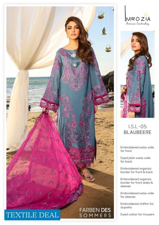 Imrozia Farben Des Sommers Wholesale Branded Pakistani Dress