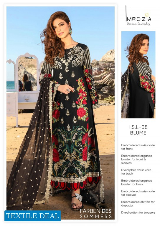 Imrozia Farben Des Sommers Wholesale Branded Pakistani Dress