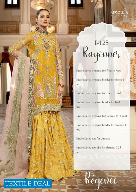 Imrozia Regance Wholesale Embroidered Pakistani Dress