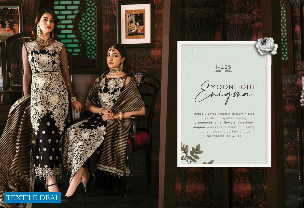 Imrozia Solas De Lune Wholesale Premium Chiffon Embroidered Pakistani Suits