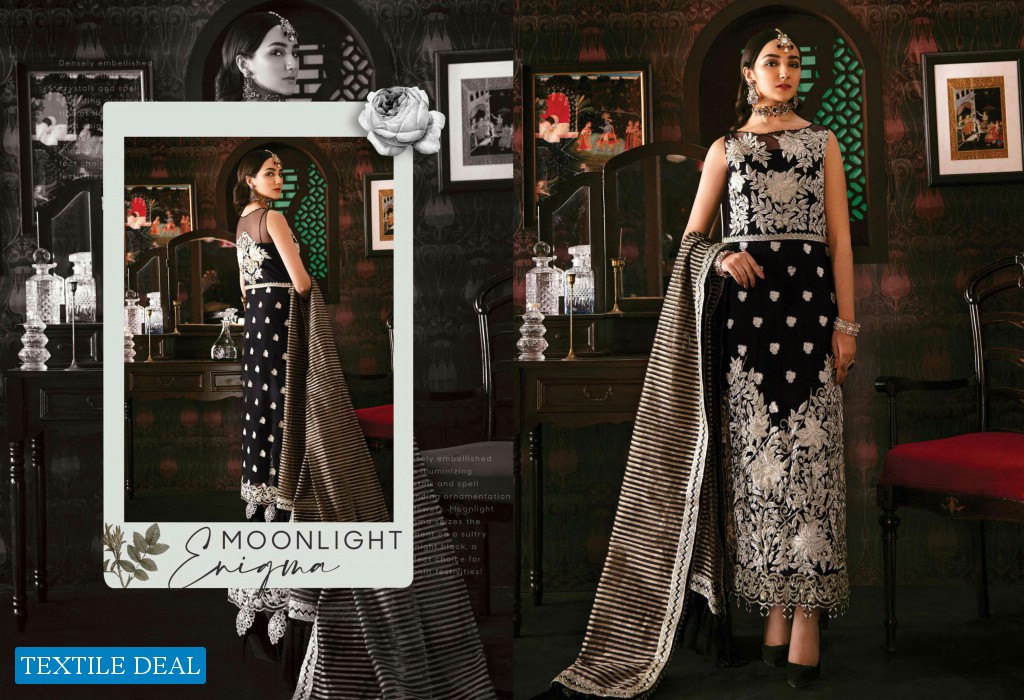 Imrozia Solas De Lune Wholesale Premium Chiffon Embroidered Pakistani Suits