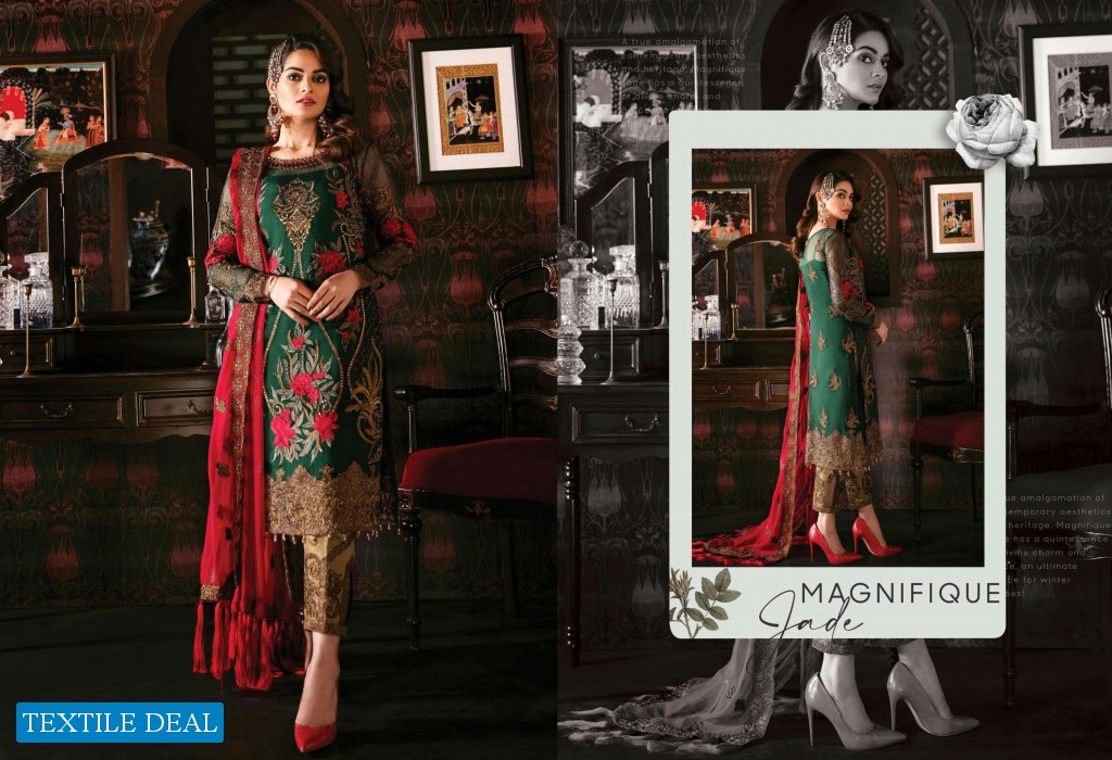 Imrozia Solas De Lune Wholesale Premium Chiffon Embroidered Pakistani Suits