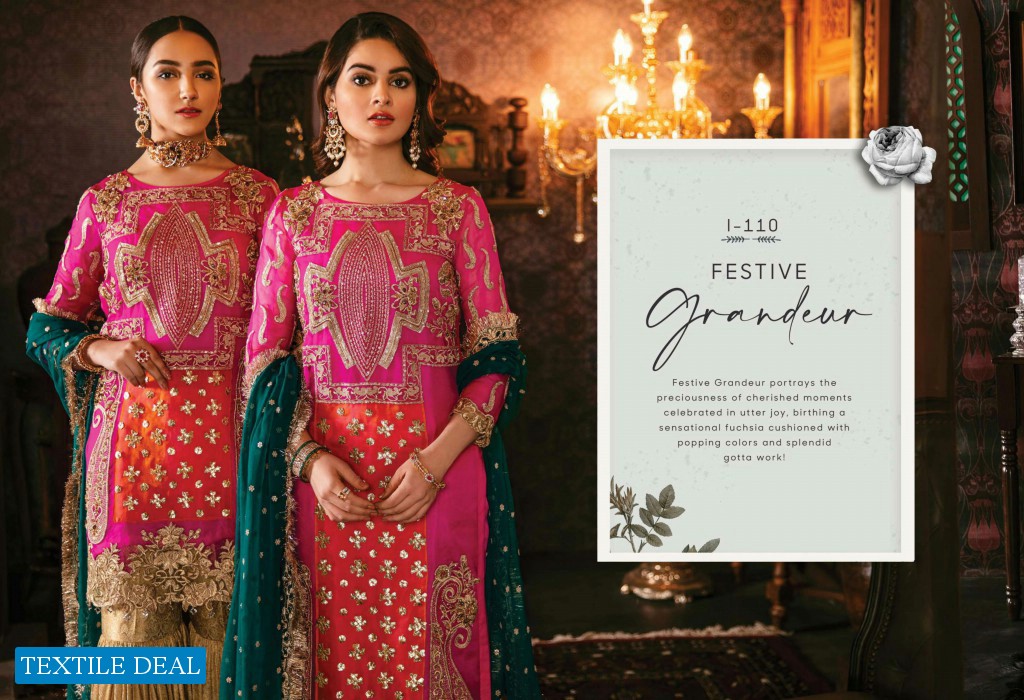 Imrozia Solas De Lune Wholesale Premium Chiffon Embroidered Pakistani Suits