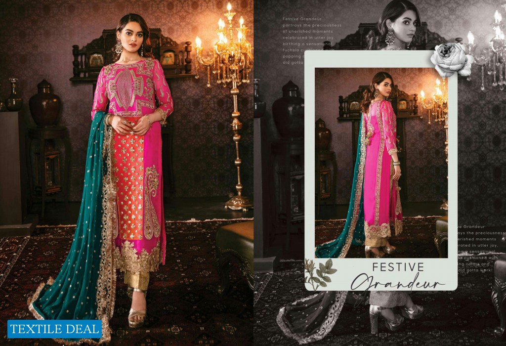 Imrozia Solas De Lune Wholesale Premium Chiffon Embroidered Pakistani Suits