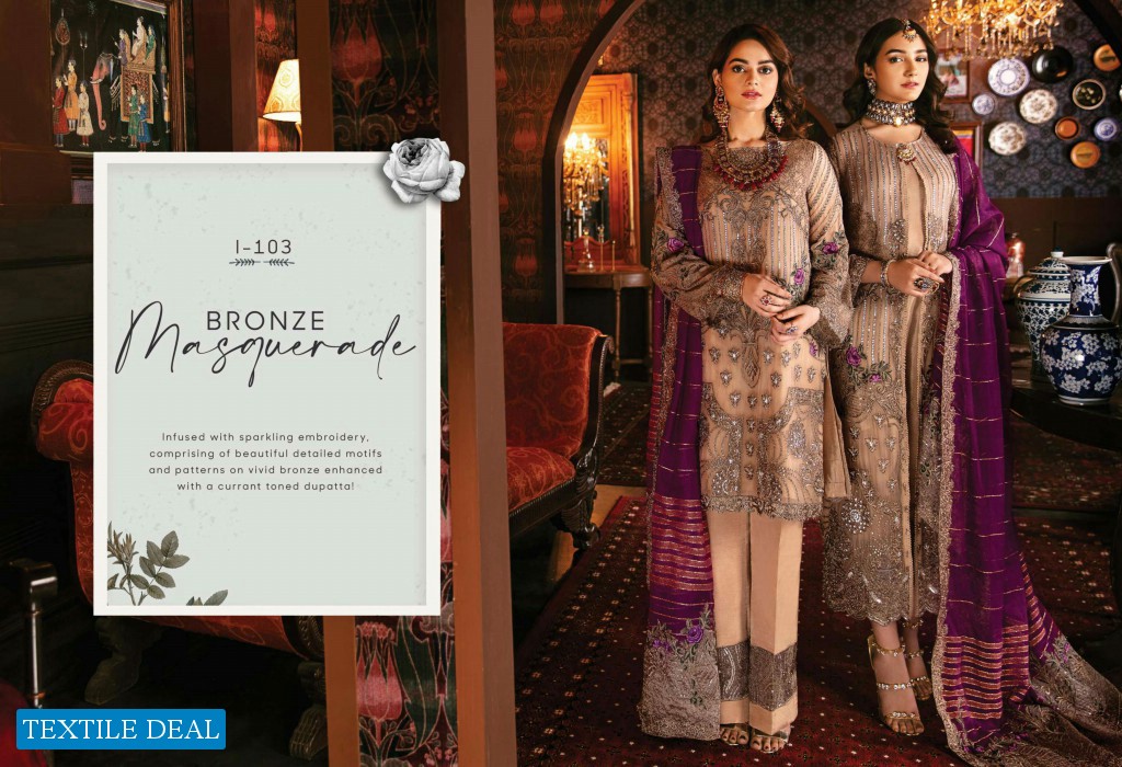 Imrozia Solas De Lune Wholesale Premium Chiffon Embroidered Pakistani Suits