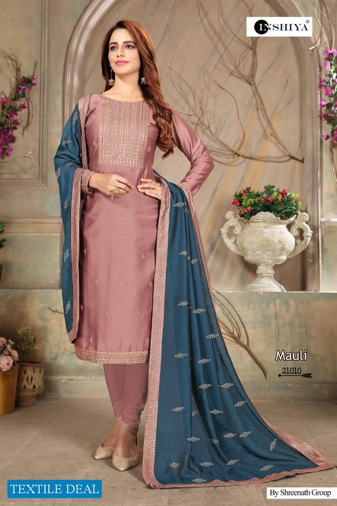 Inshiya Mauli Wholesale Soft New Silk Salwar Kameez