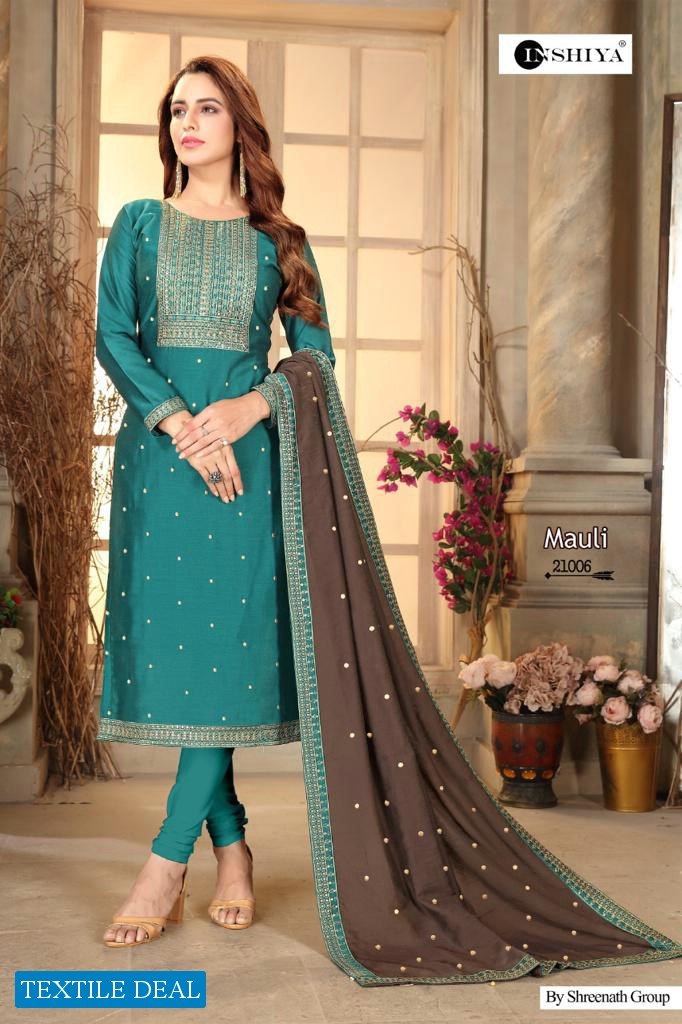 Inshiya Mauli Wholesale Soft New Silk Salwar Kameez
