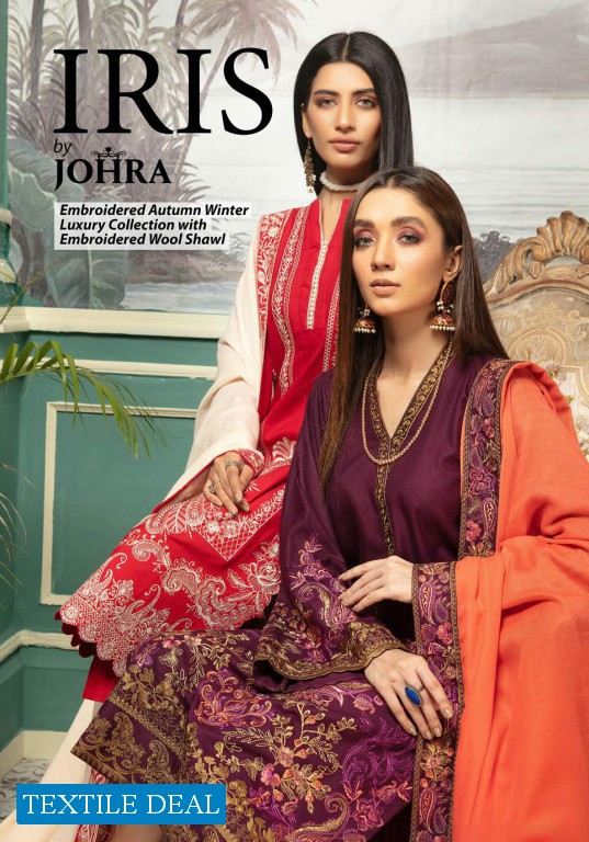 Iris By Johra Wholesale Winter Embroidered Pakistani Collection