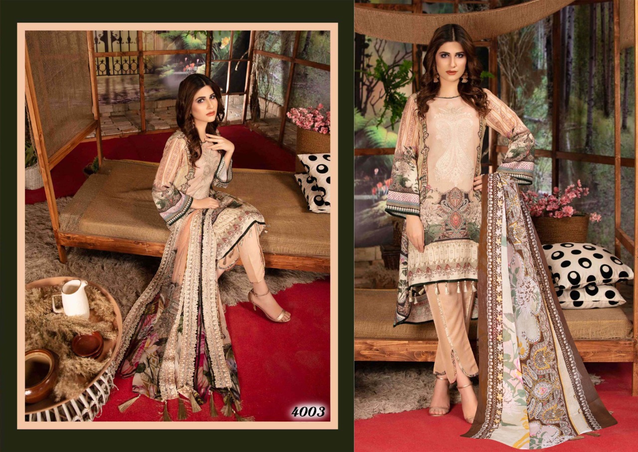 Iris Karachi Vol-4 Wholesale Printed Dress Material