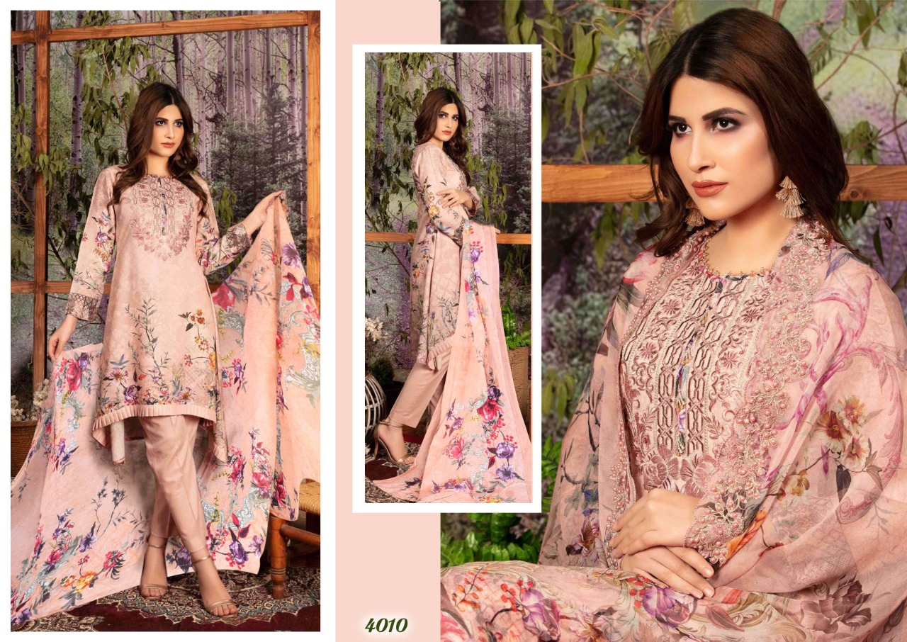 Iris Karachi Vol-4 Wholesale Printed Dress Material
