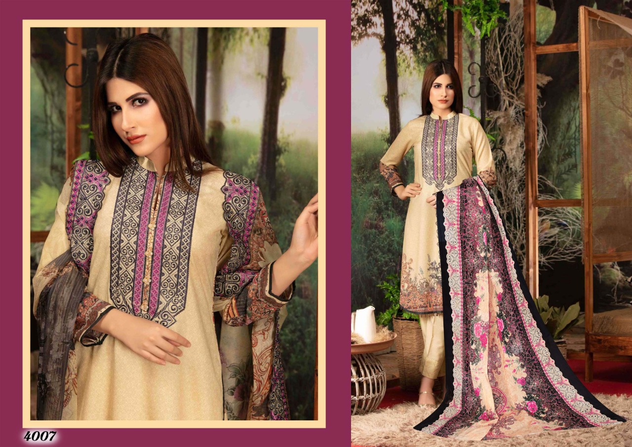 Iris Karachi Vol-4 Wholesale Printed Dress Material