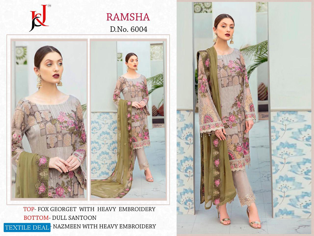 J And J Ramsha Wholesale Pakistani Salwar Kameez
