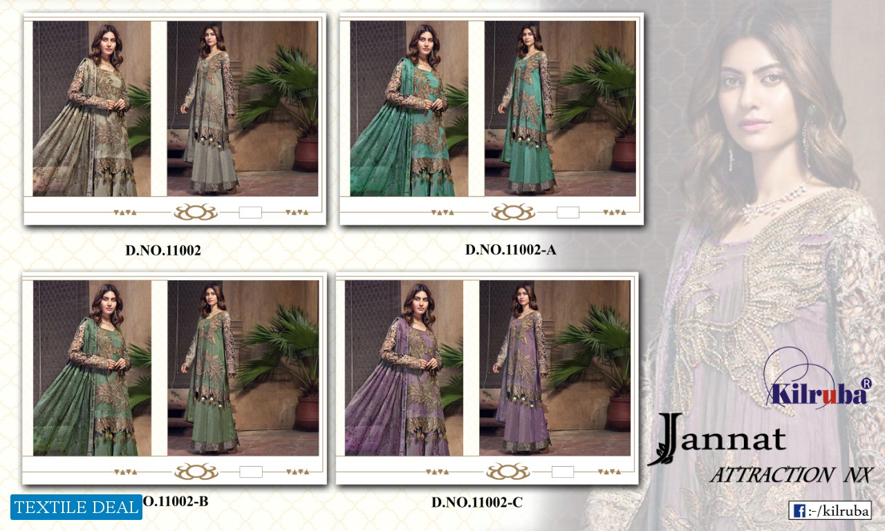 JANNAT ATTRACTION NX BY KILRUBA GEORGETTE HANDWORK SALWAR SUIT