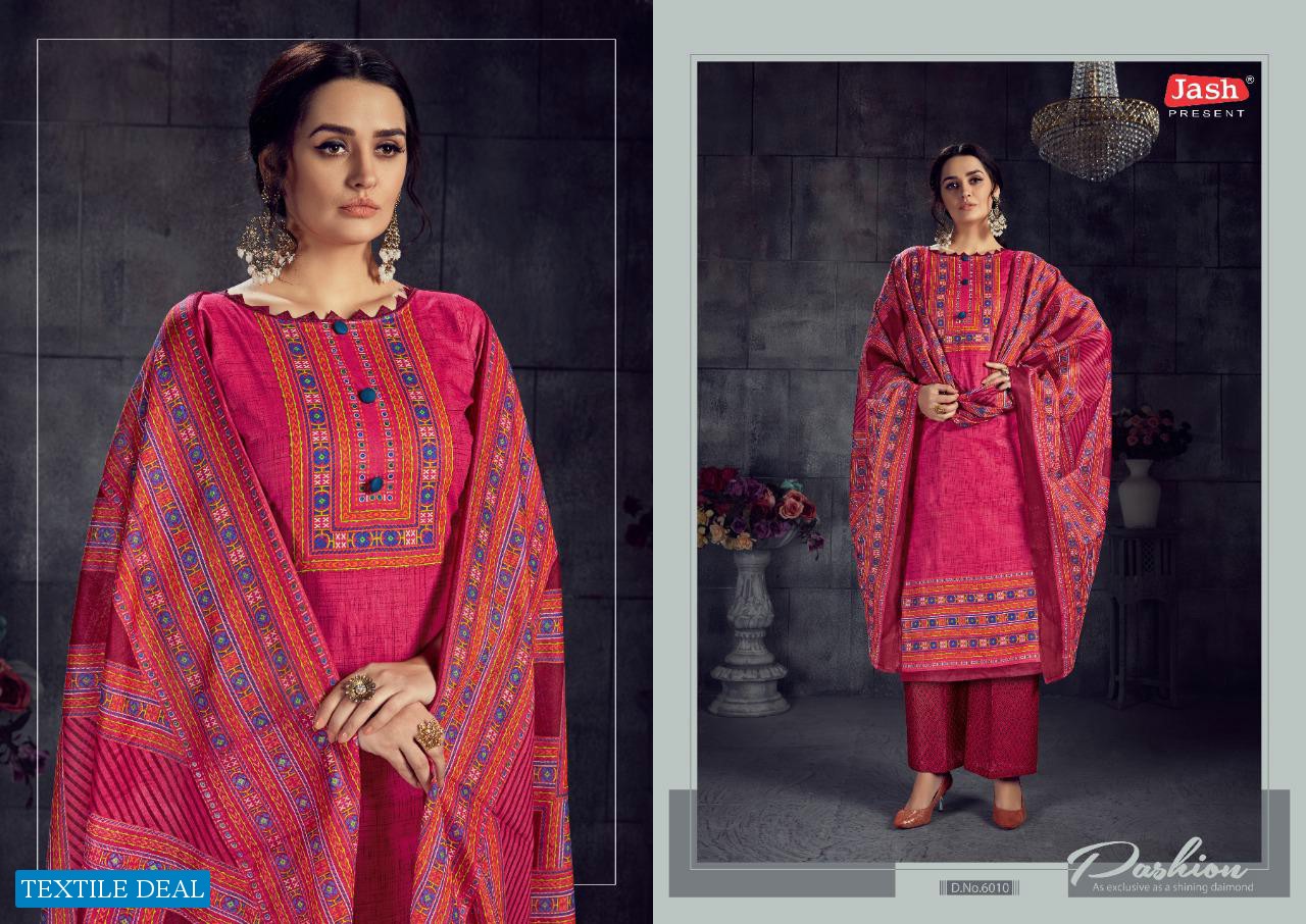 JASH ELLIZA VOL 6 KARACHI COTTON DRESS MATERIALS WHOLESALER