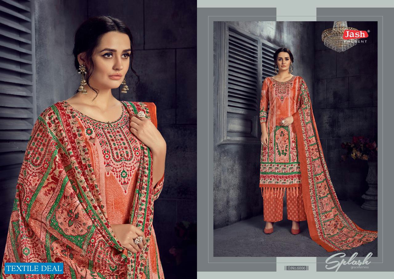 JASH ELLIZA VOL 6 KARACHI COTTON DRESS MATERIALS WHOLESALER