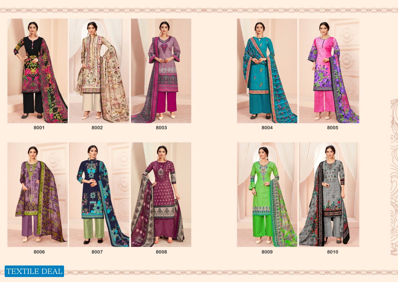 JASH ELLIZA VOL 8 KARACHI COTTON DRESS MATERIALS WHOLESALER