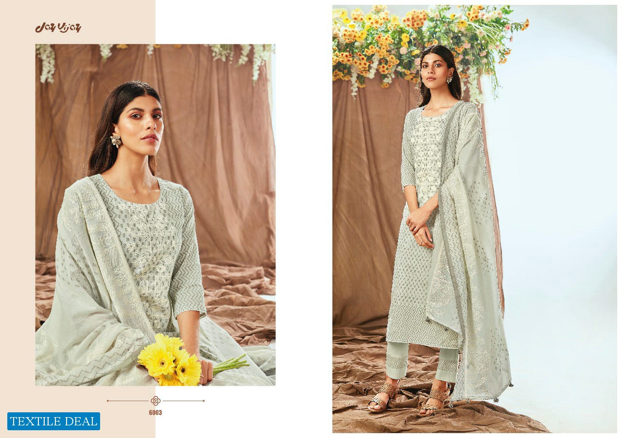 JAY VIJAY PRESENT SUMMER DRAPE COTTON EXCLUSIVE FANCY SUITS
