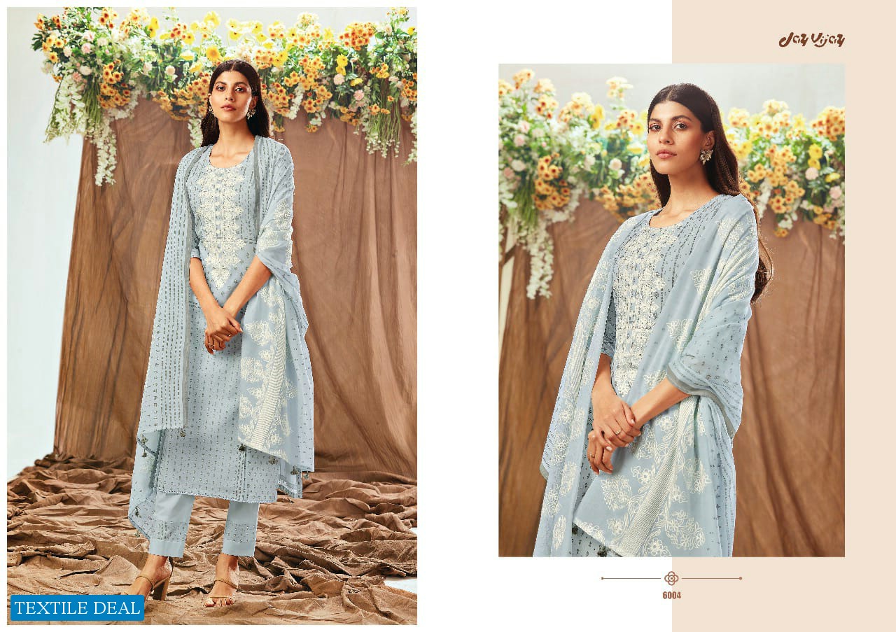 JAY VIJAY PRESENT SUMMER DRAPE COTTON EXCLUSIVE FANCY SUITS