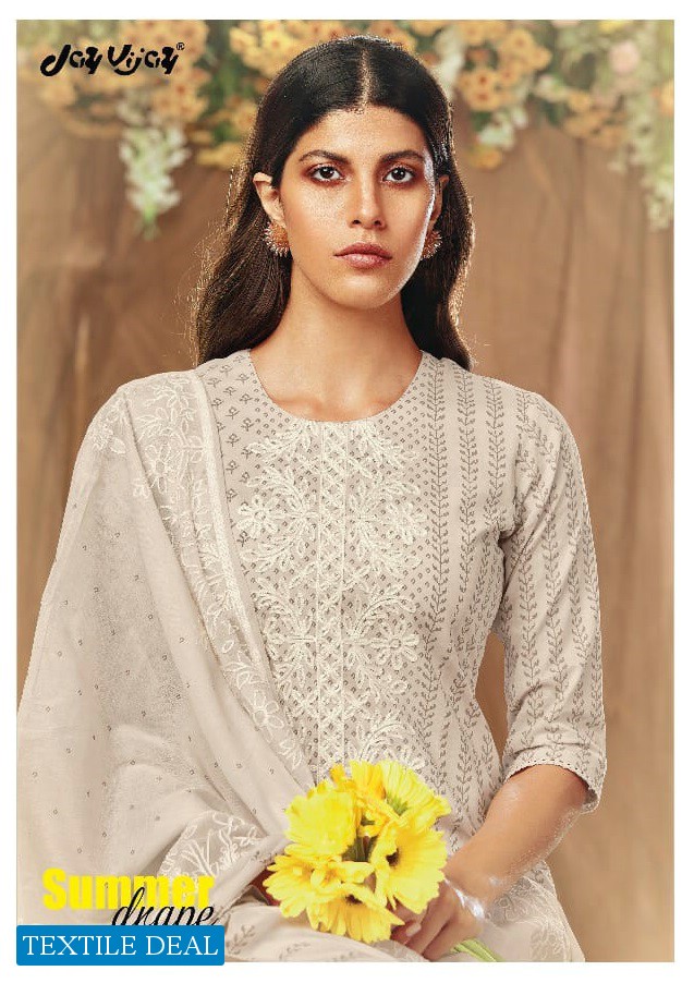 JAY VIJAY PRESENT SUMMER DRAPE COTTON EXCLUSIVE FANCY SUITS