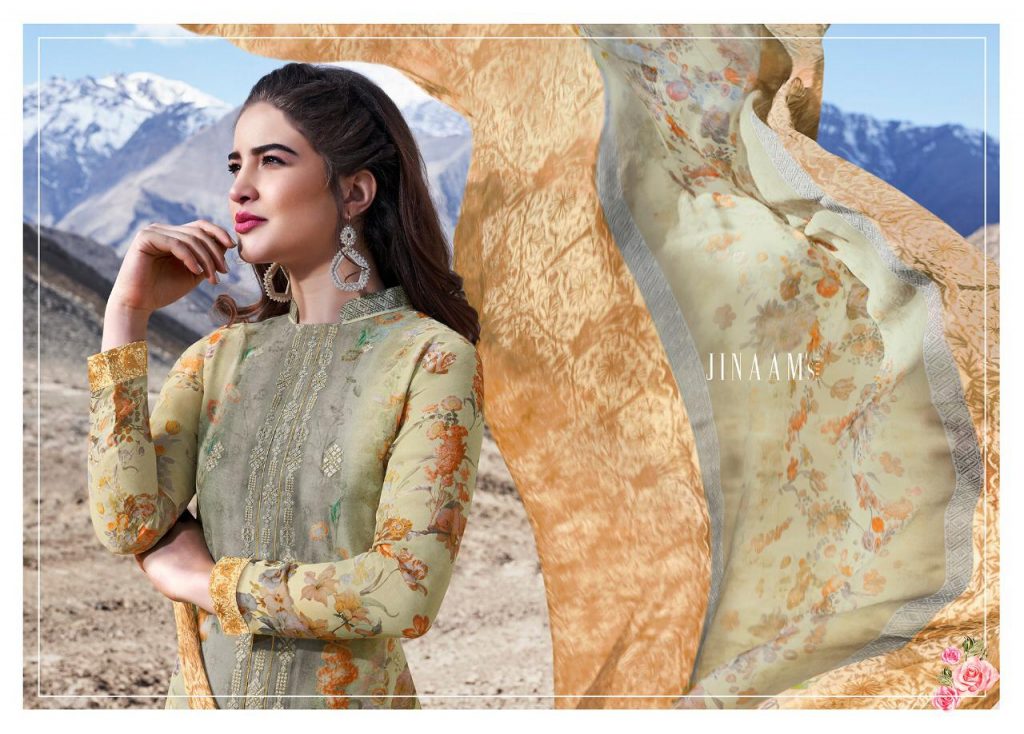 JINAAM LAUNCH JUNAIDA DIGITAL PRINTED ORGANDY SALWAR SUIT
