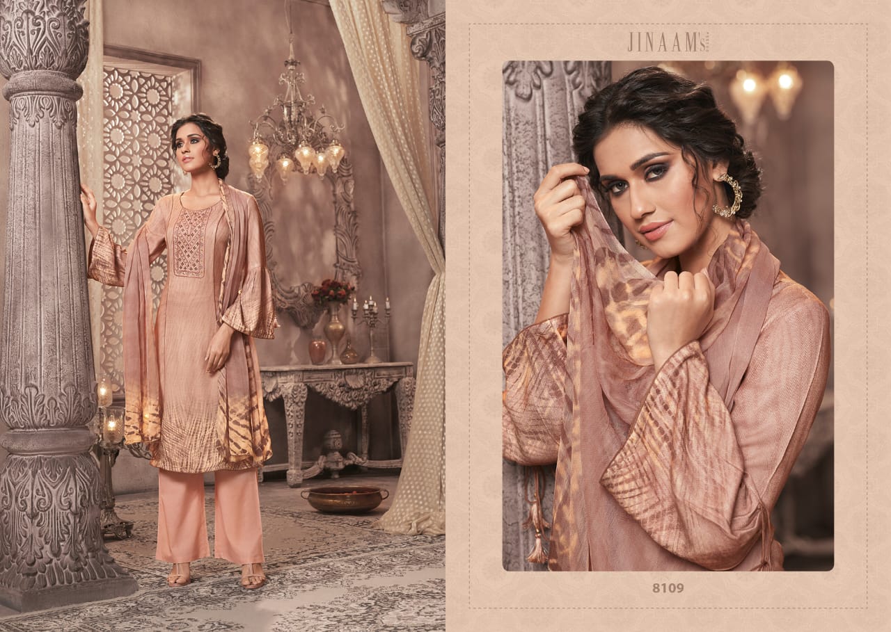 JINAAM SHIBORI PASHMINA EMBROIDERED SALWAR KAMEEZ FOR WINTER WEAR