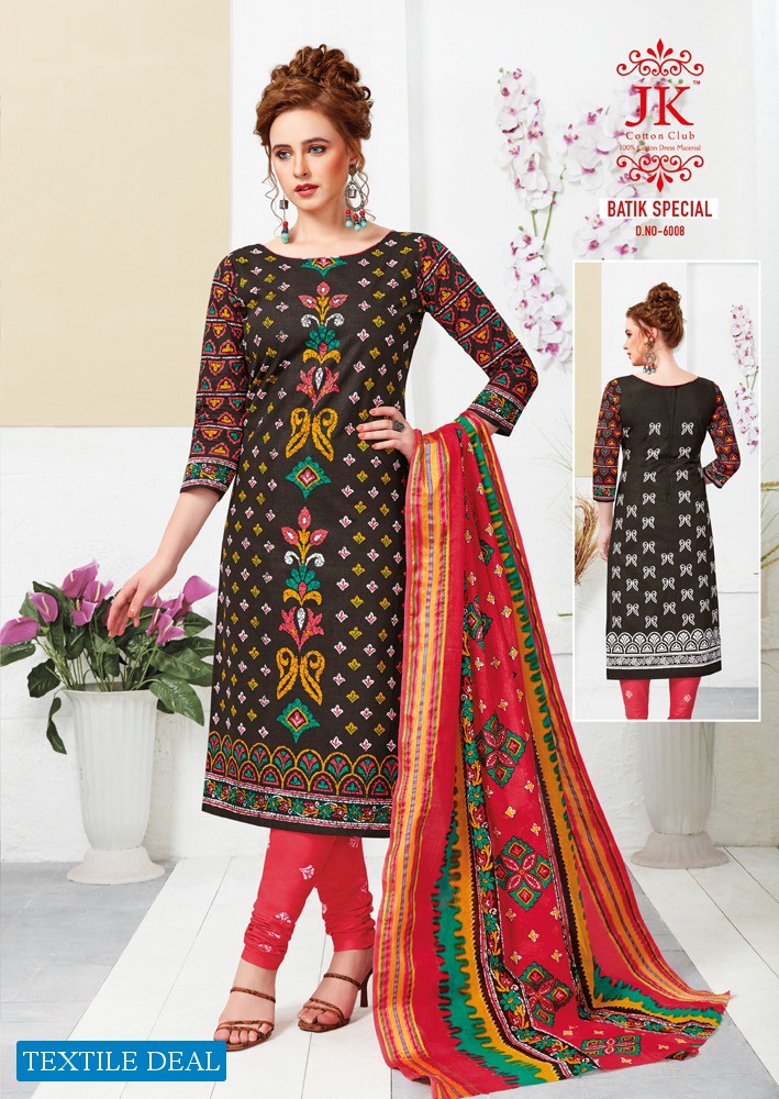 JK Batik Special Vol-6 Wholesale Cotton Printed Dress Material