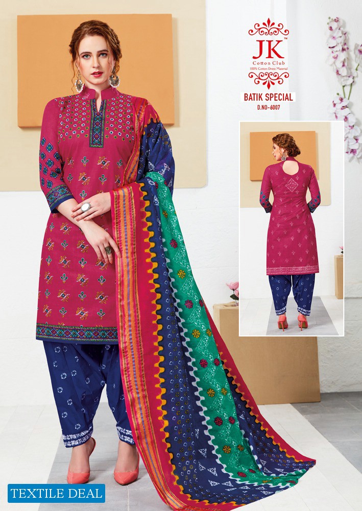 JK Batik Special Vol-6 Wholesale Cotton Printed Dress Material