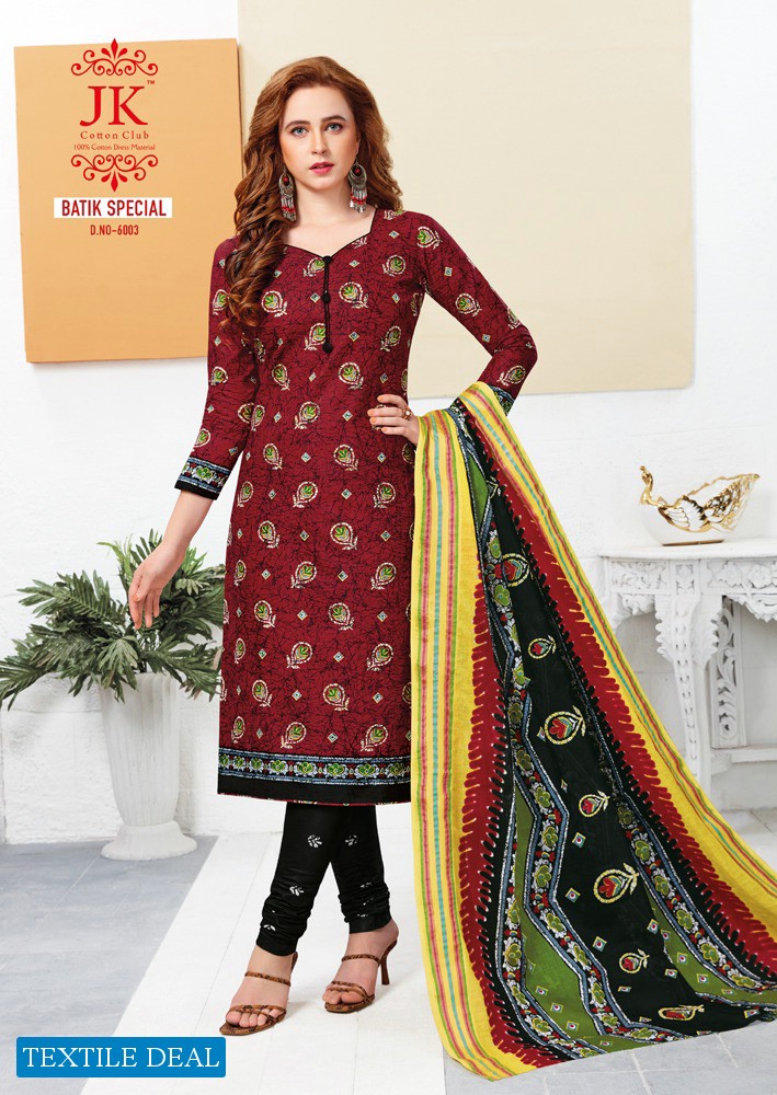 JK Batik Special Vol-6 Wholesale Cotton Printed Dress Material