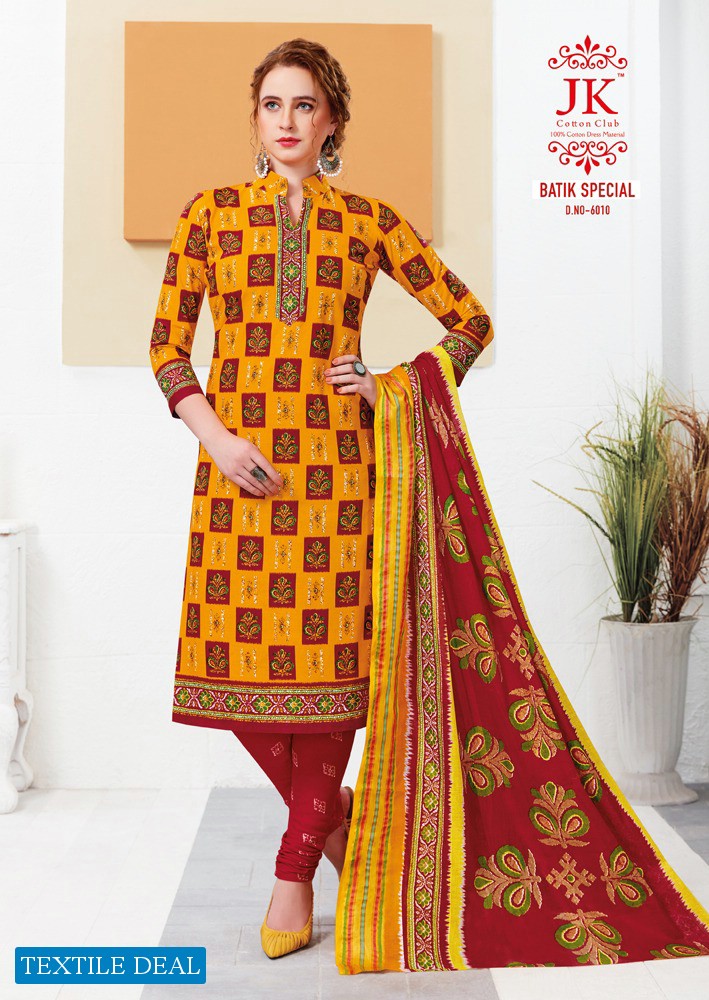 JK Batik Special Vol-6 Wholesale Cotton Printed Dress Material