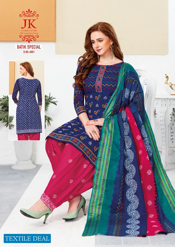 JK Batik Special Vol-6 Wholesale Cotton Printed Dress Material