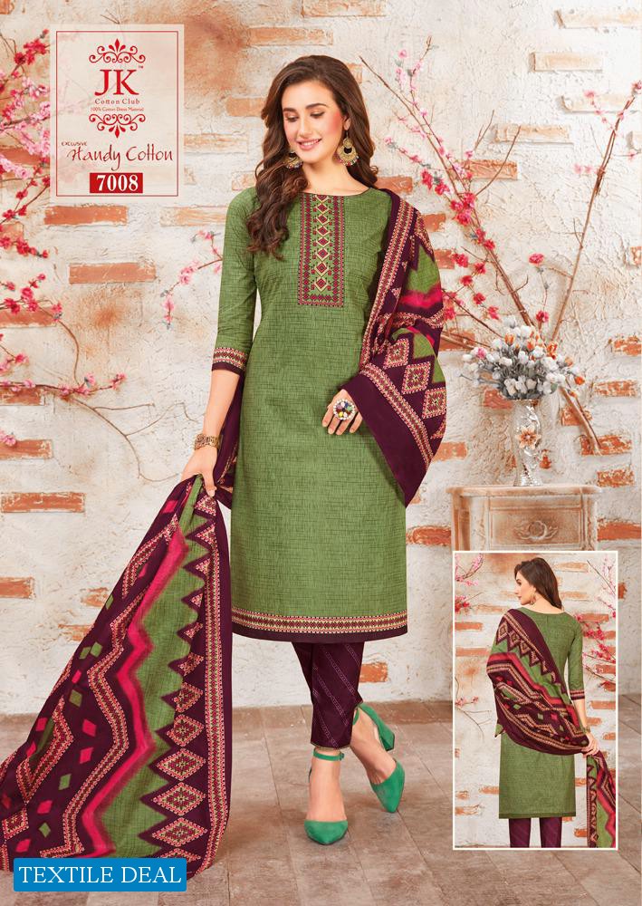 JK Handy Cotton Vol-7 Wholesale Shopping Dress Material