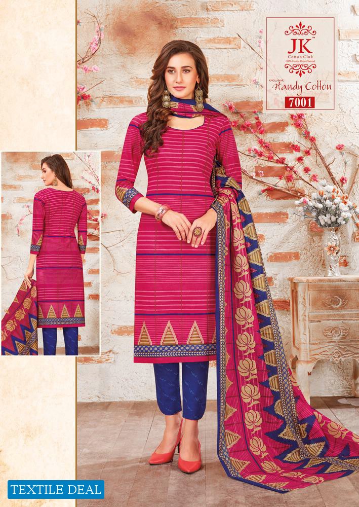JK Handy Cotton Vol-7 Wholesale Shopping Dress Material