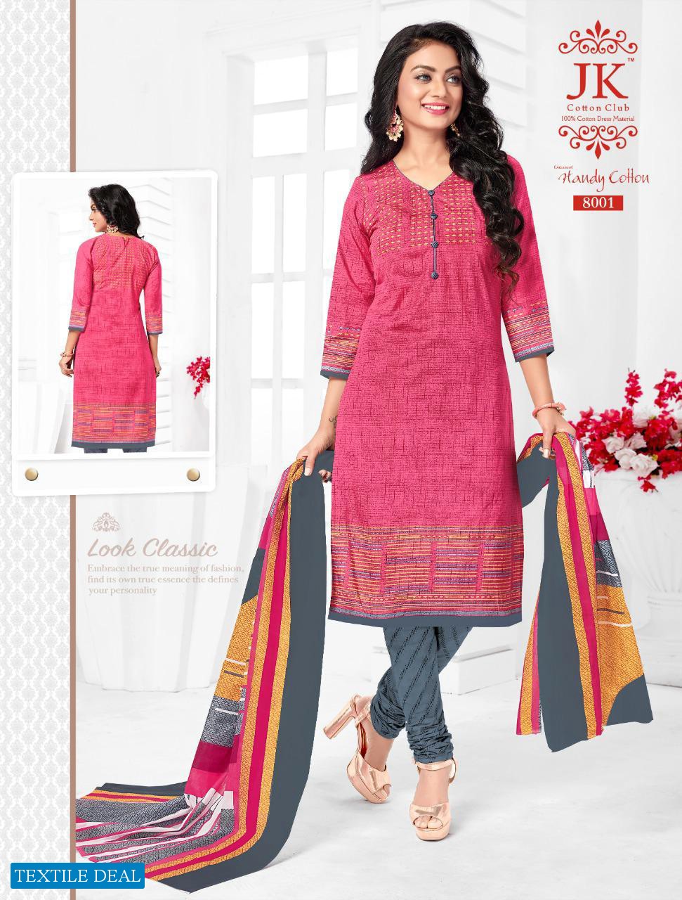 JK Handy Cotton Vol-8 Wholesale formal Dress Material