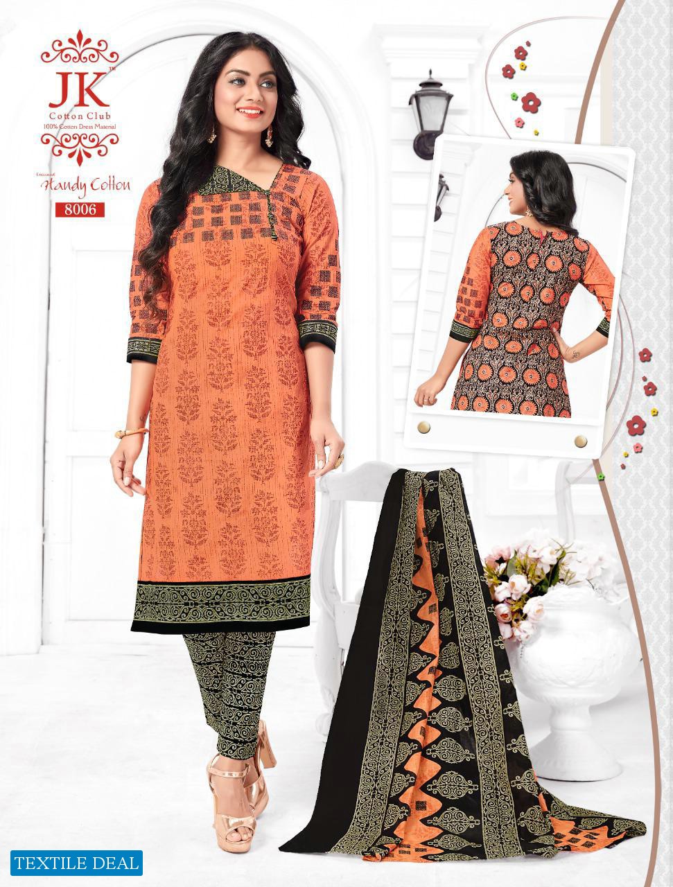 JK Handy Cotton Vol-8 Wholesale formal Dress Material