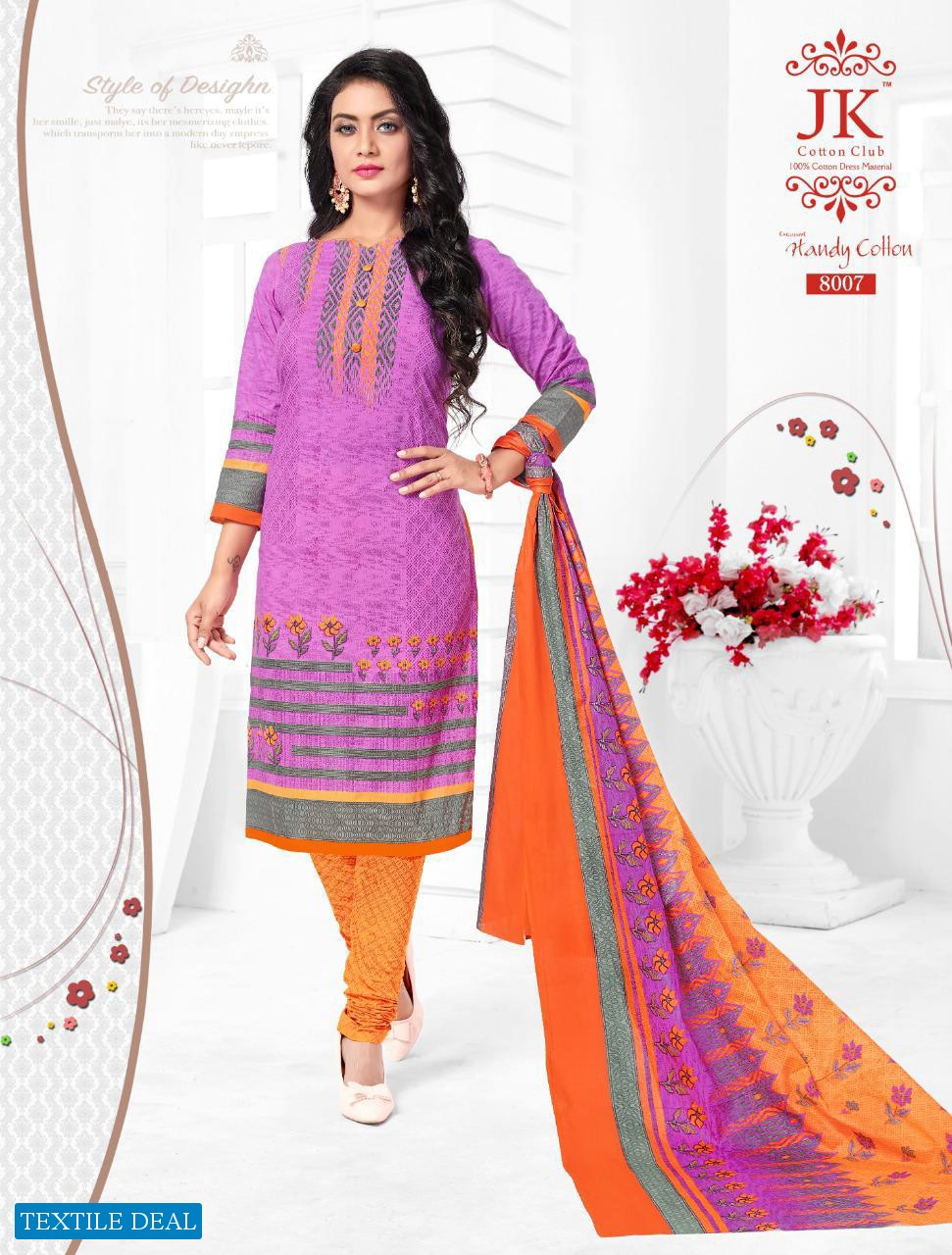 JK Handy Cotton Vol-8 Wholesale formal Dress Material