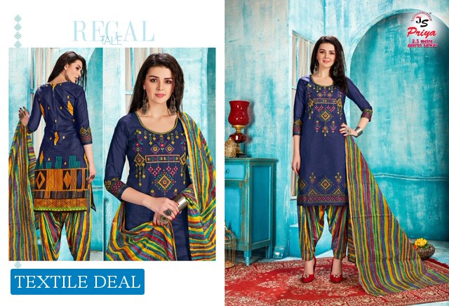 JS Priya Sabinah Karachi Cotton Wholesale Shopping Dress Material