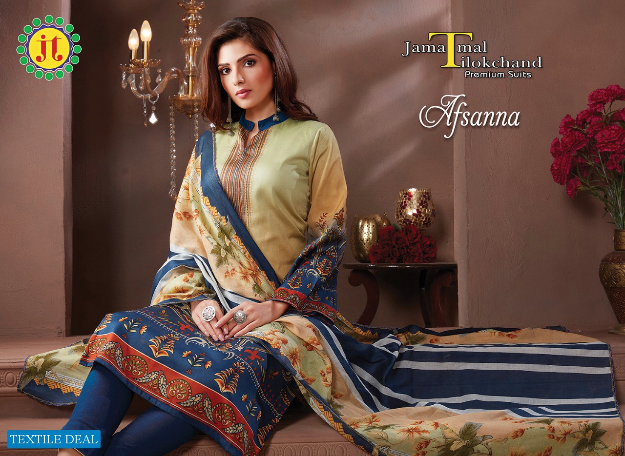 JT Afsanna Wholesale Cotton Formal Dress Material