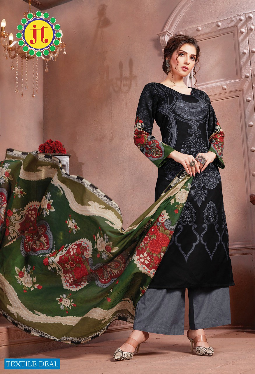 JT Afsanna Wholesale Cotton Formal Dress Material