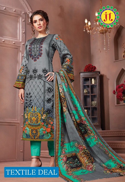 JT Afsanna Wholesale Cotton Formal Dress Material