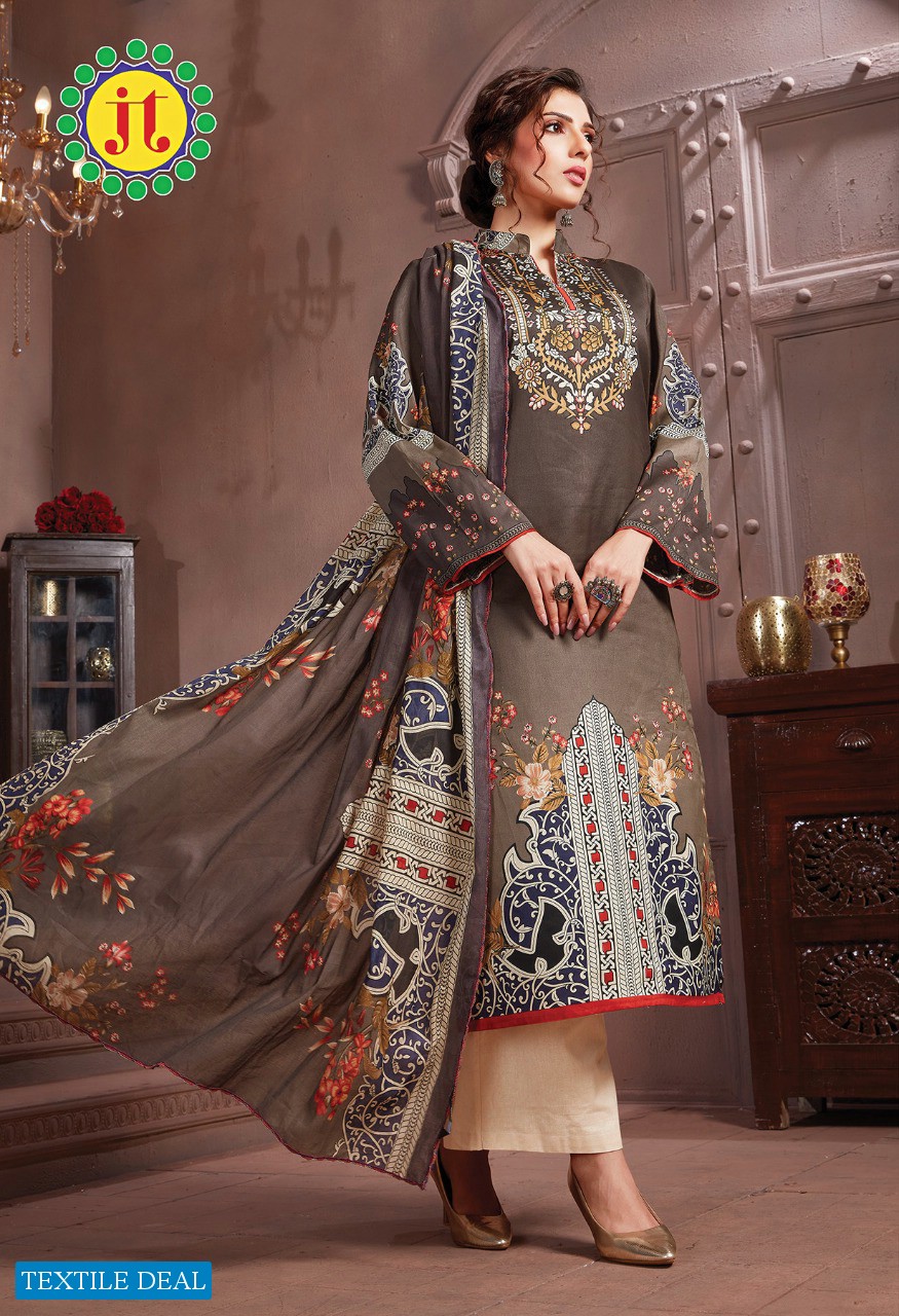 JT Afsanna Wholesale Cotton Formal Dress Material