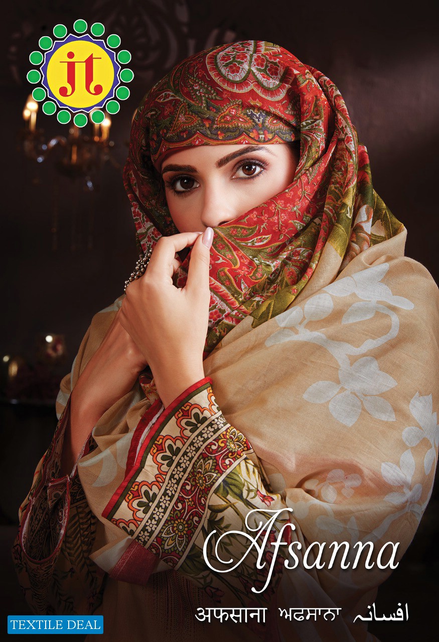 JT Afsanna Wholesale Cotton Formal Dress Material