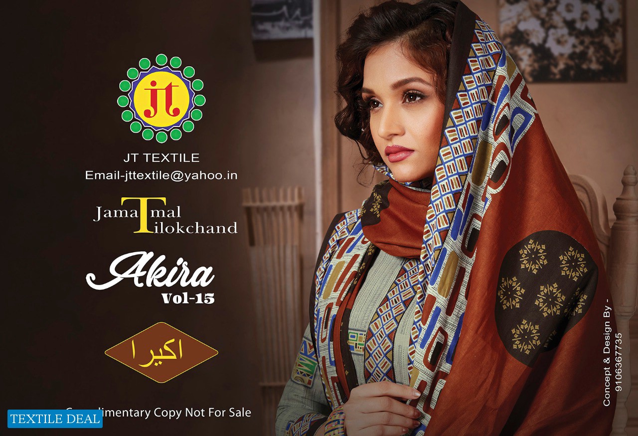 JT Akira Vol-15 Wholesale Formal Cotton Dress Material